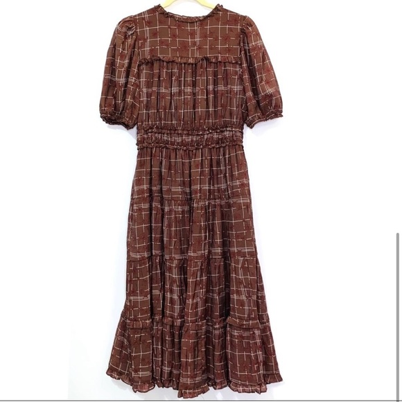 By The River | Midi Tiered Floral Ruffle Dress - Picture 5 of 6